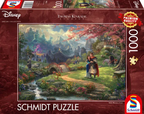 Schmidt Spiele Thomas Kinkade Studios: Disney - Mulan puslespill 1000 biter