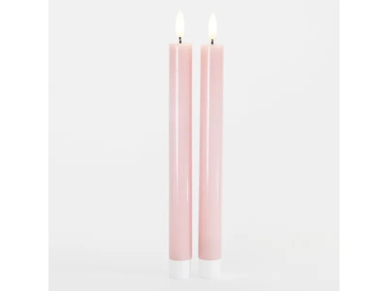 Sille krone 2 stk. sett, Ø2x25cm, Light Pink