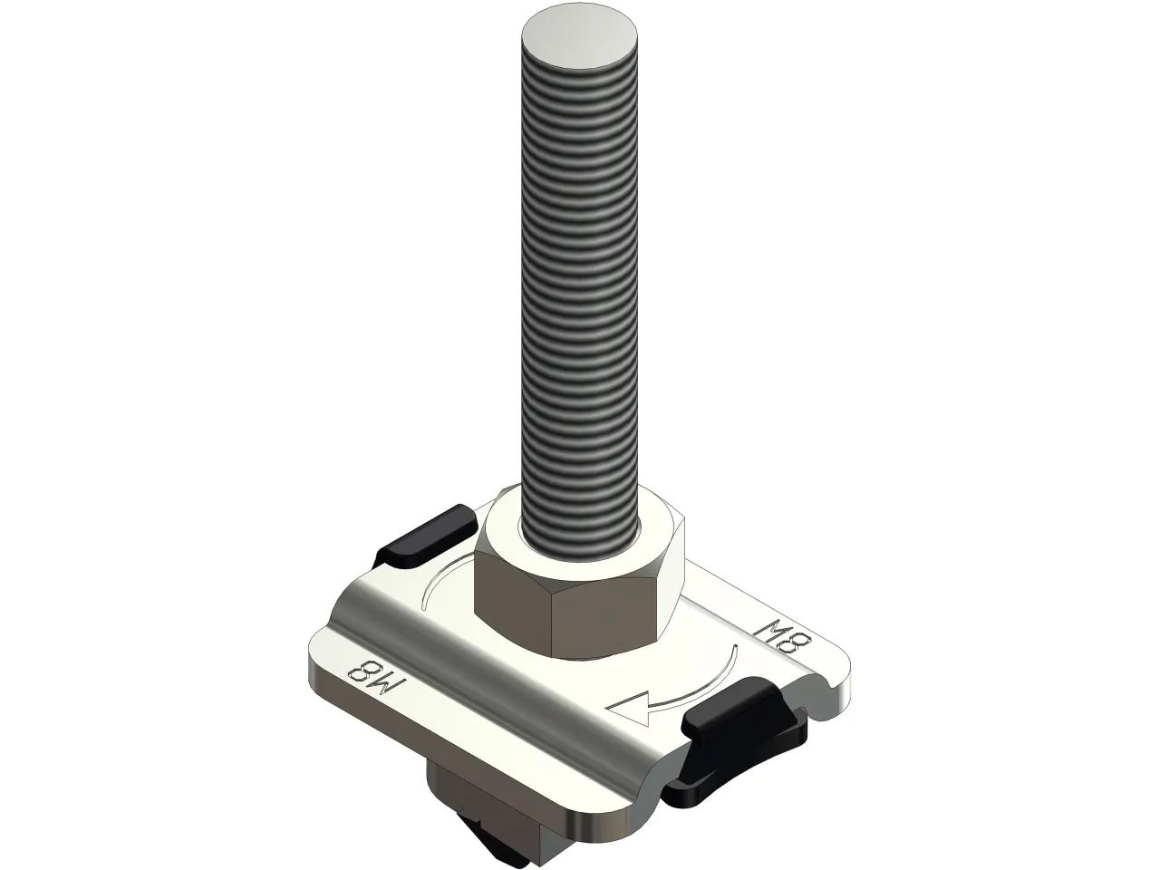 Walraven t-bolt m/M8X30 gvbolt - Til profilskinne 27x18, 30x15, 30x20, 30x30 og 38x40mm