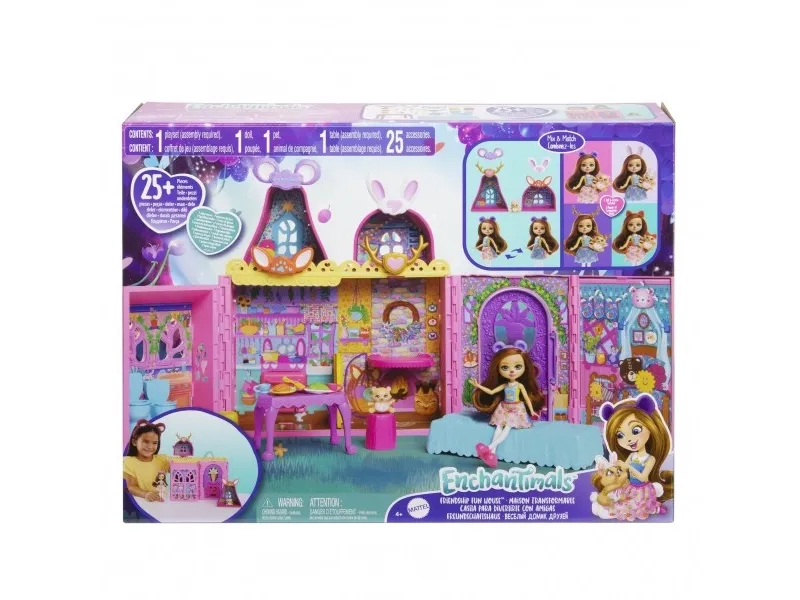 Mattel ENCHANT VENNLIG DUKKEHUS HLX53 WB3