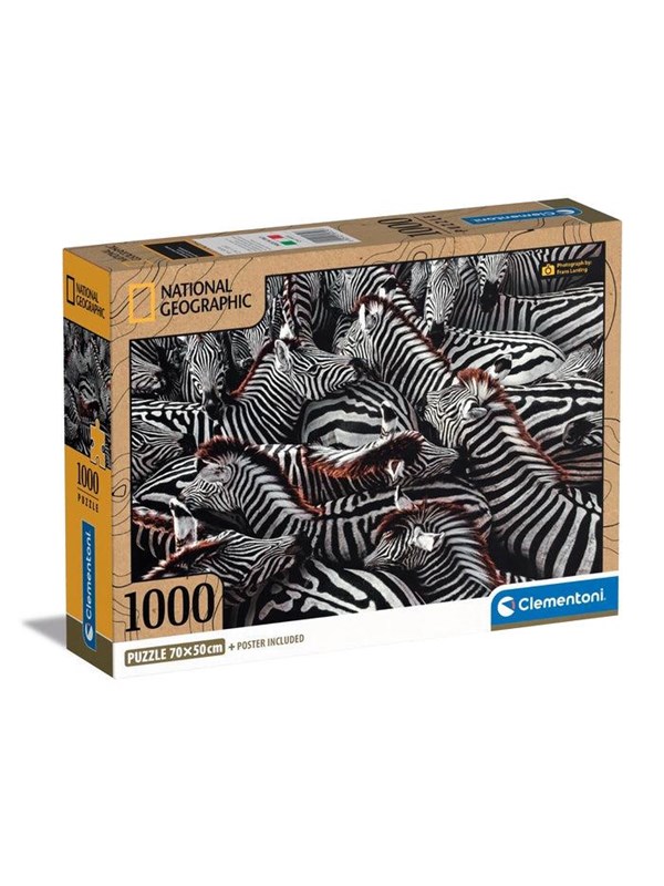 Clementoni Jigsaw Puzzle National Geographics - Zebra 1000 pcs. Gulv