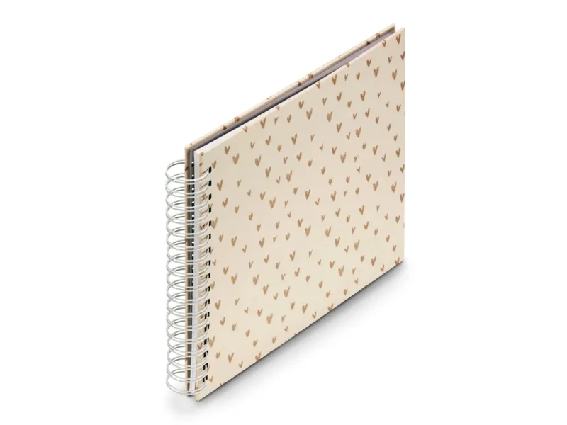 Hama 00007701, Beige, 50 ark, 10 x 15, Spiralbinding, Hvit, 280 mm