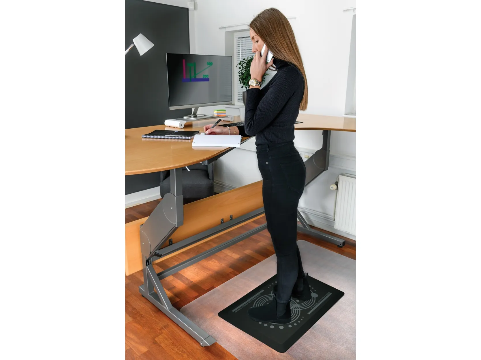 AFS-TEX 2000 ergonomisk ståmatte 40x60 cm sort