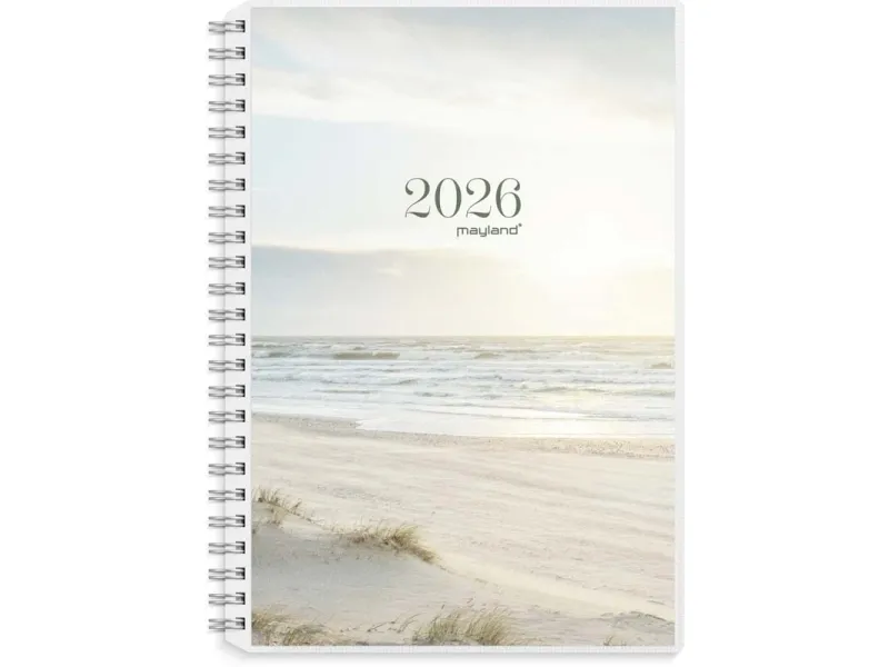A5 ugekalender højformat m/4 illu. PP-plast 2026