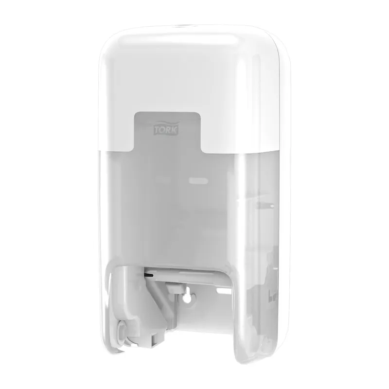 Dispenser Tork OptiServe® T7 hvit - for 2 ruller toalettpapir uten kjerne