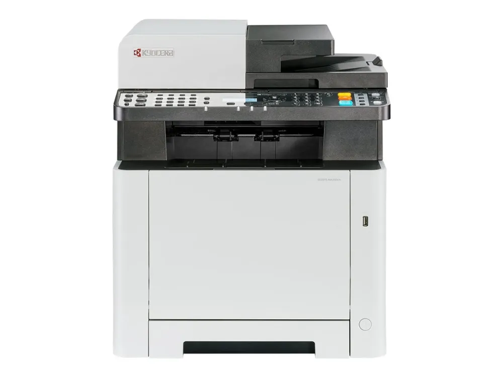 Kyocera ECOSYS MA2100cfx - Multifunksjonsskriver - farge - laser - Legal (216 x 356 mm)/A4 (210 x 297 mm) (original) - A4/Legal (medie) - opp til 21 spm (kopiering) - opp til 21 spm (trykking) - 300 ark - 33.6 kbps - USB-vert, USB 2.0, Gigabit LAN