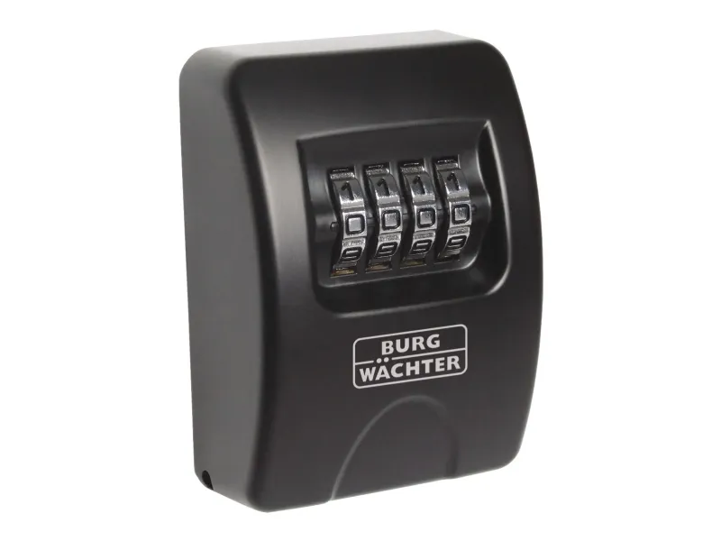 BURG-WÄCHTER Key Safe, Svart, Kombinasjonslås, 61 x 39 x 85 mm