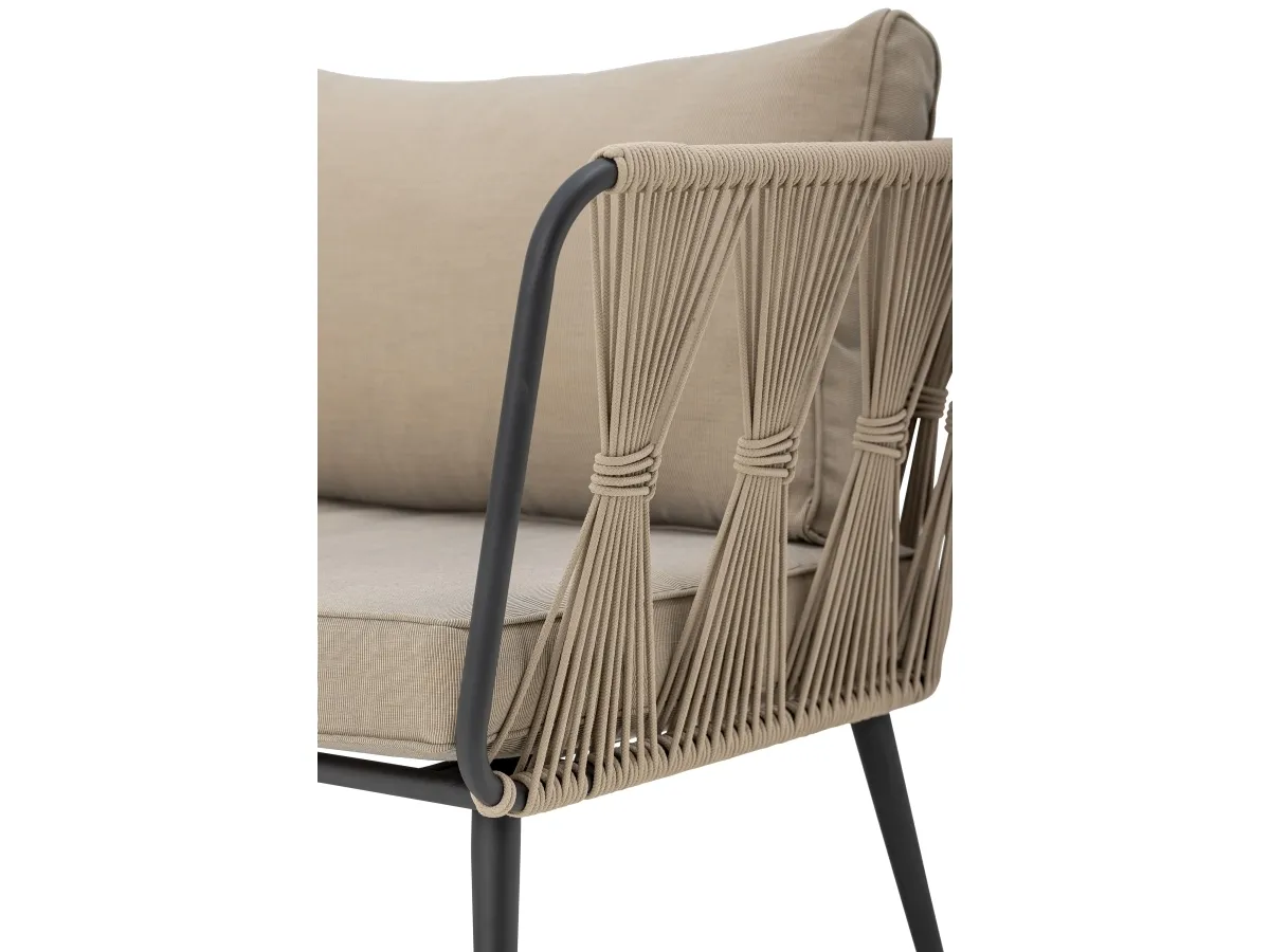BLOOMINGVILLE pavone sofa, Brun, metall