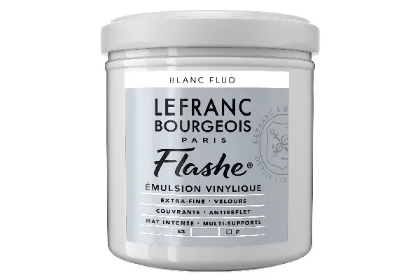 Flashe akryl 125 ml fluorescerende hvit 818