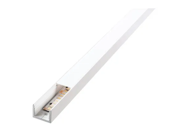 SG ARMATUREN StripLine 1,8m Hvid profil påbygget