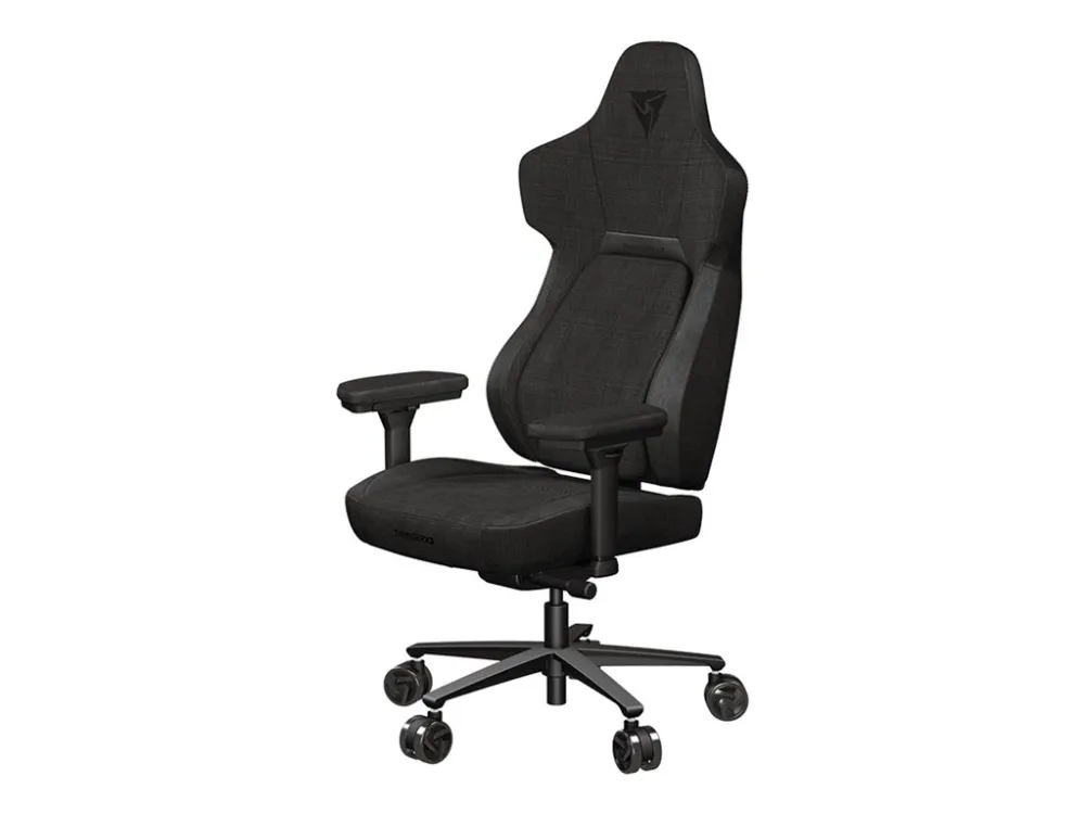ThunderX3 Core Loft - Stol - ergonomisk - armlener - T-formet - tipping - roterende - stål, leatherette - svart