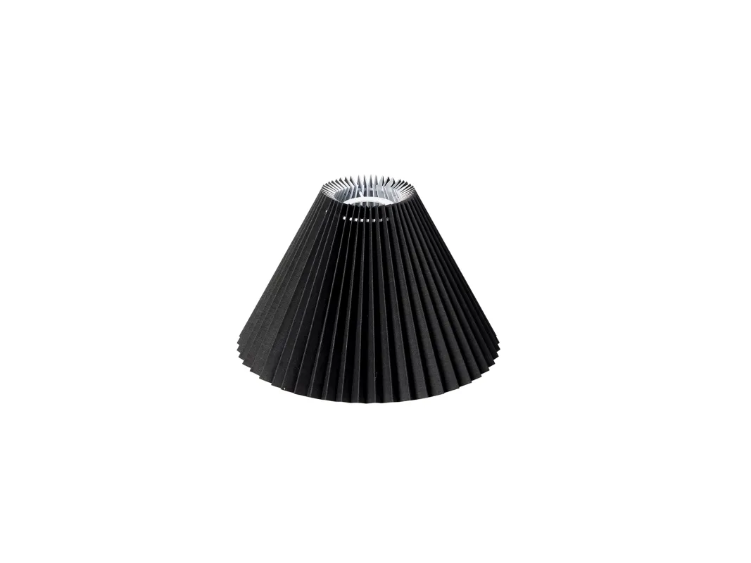 Plisségardin EMMA PISO vegg/pendel side 21 cm svart