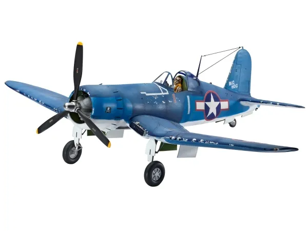 Revell Vought F4U-1A CORSAIR, Flymodell med fastvinge, Monteringssett, 1:32, Vought F4U-1A Corsair, Hankjønn, Plast