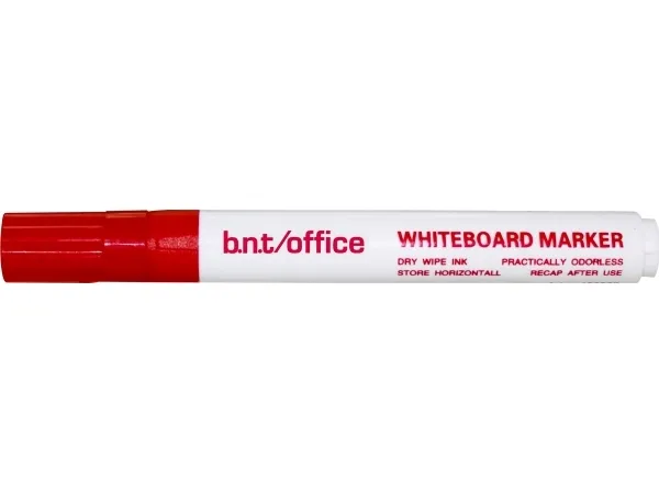 Whiteboardtusj, BNT Wera, 1-3MM rund spiss, rød, ikke-permanent - (12 stk./pakning)