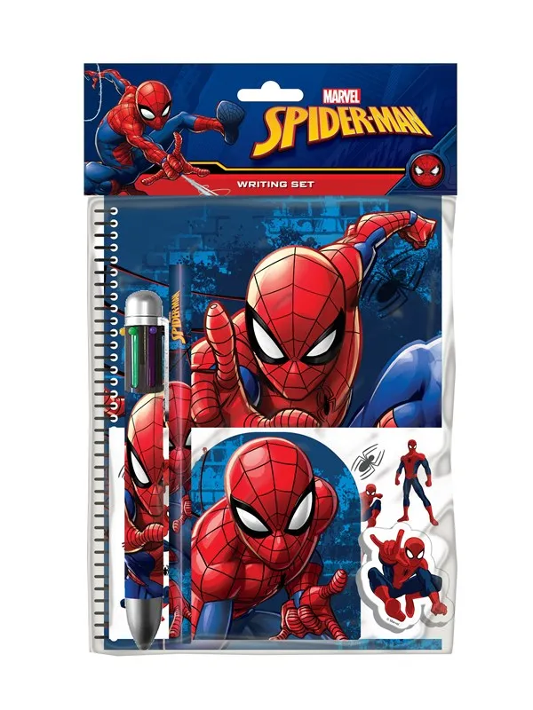 Spider-Man SPIDERMAN Writing Set w/multi-col. pen