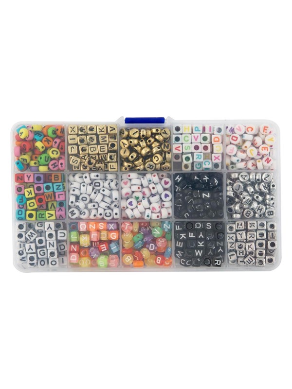 Grafix Letter Beads in Storage Box 15 Designs