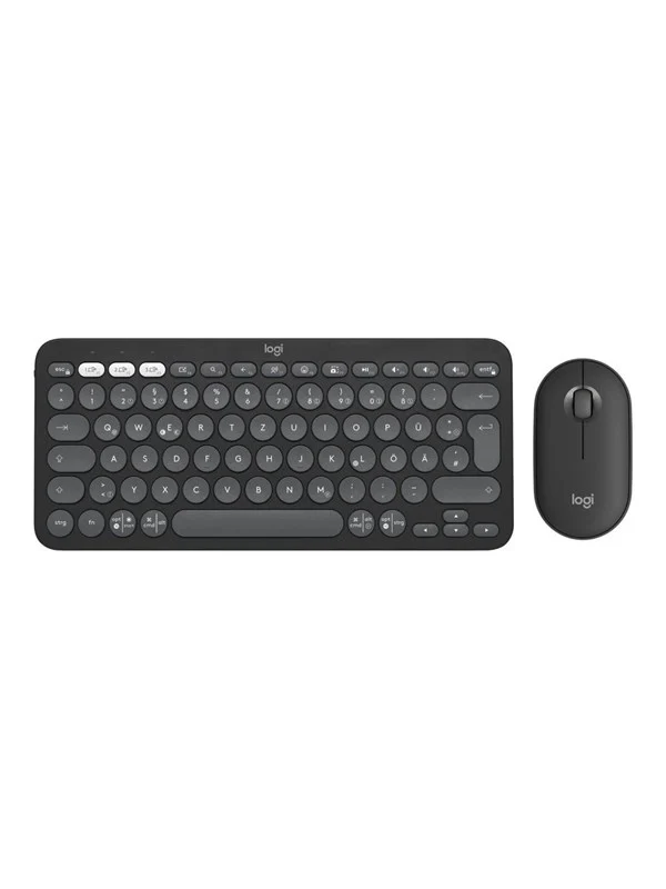 Logitech Pebble 2 Combo - Tastatur & Mussett - Tysk - Rosa