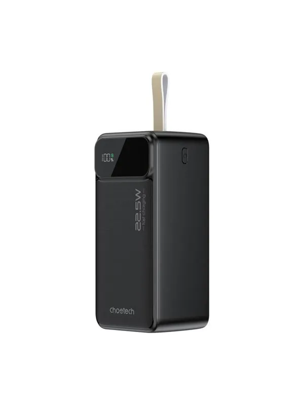 Choetech B732 50000mAh 22.5W PD powerbank (black) Nødlader - Svart - 50000 mAh