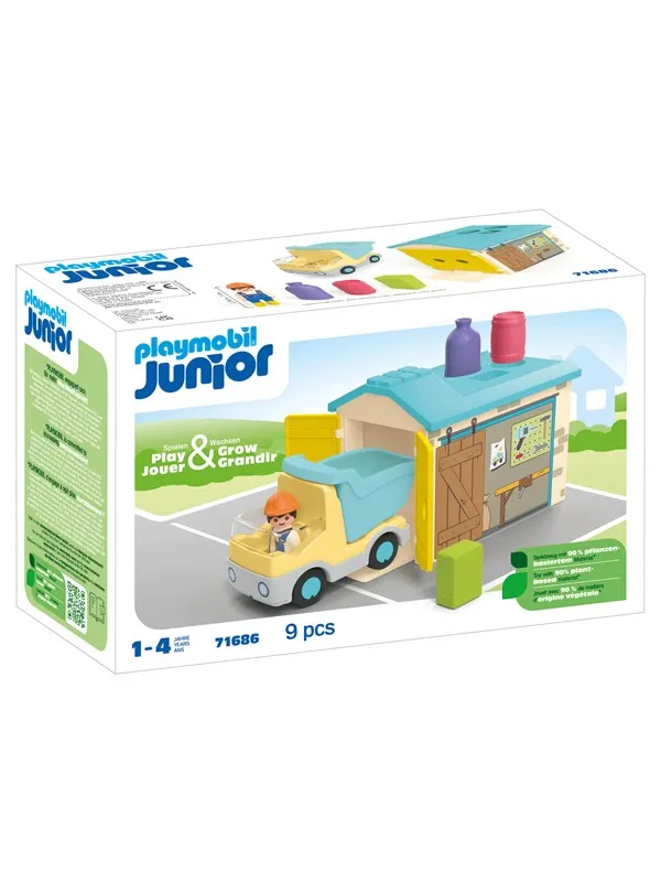 Playmobil 1.2.3 - Junior Søppelbil