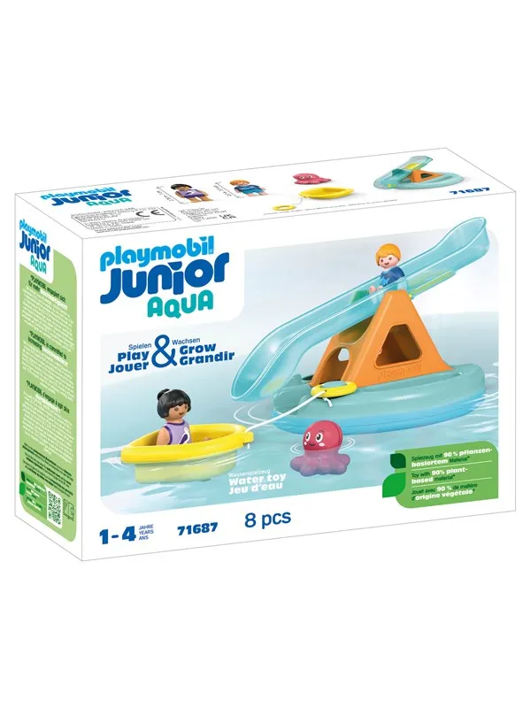 Playmobil 1.2.3 - Junior Aqua Badeøy med vannsklie