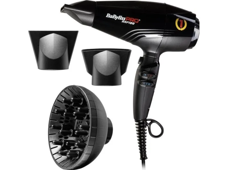 Babyliss Pro Ultra Light hårføner 7000ie Rapido 2200 W profesjonell ionisk
