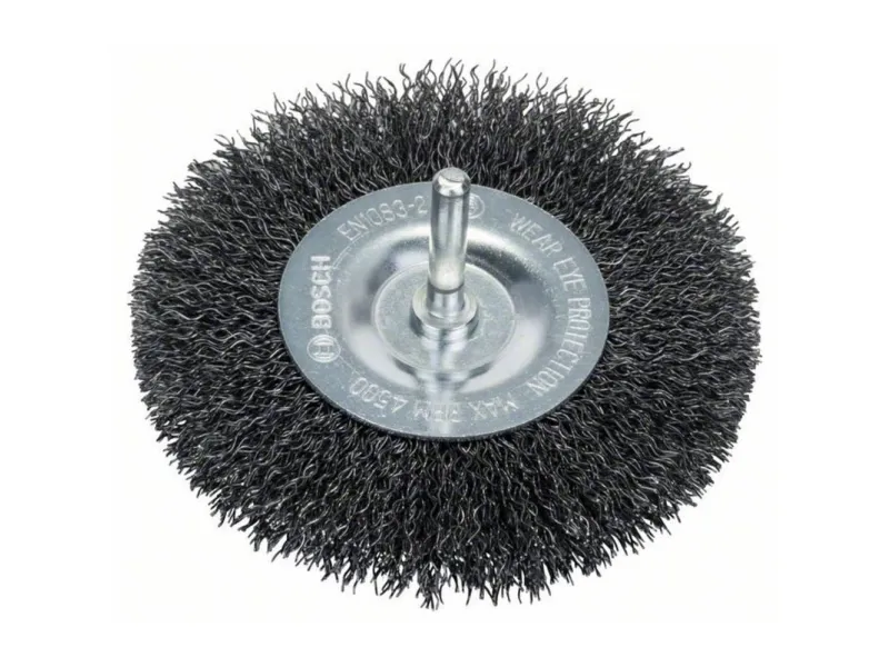 Bosch Skivebørste i stål, krympet, 100 x 0,3 mm, stål 100 mm, 0,3 mm, 10 mm