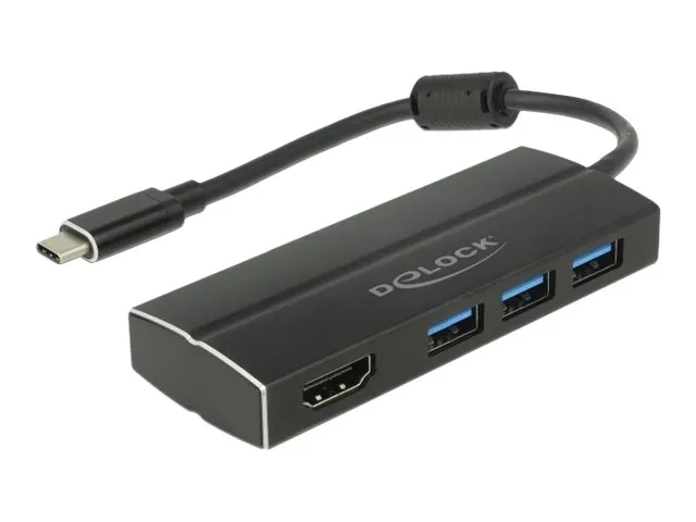 Delock - Retail Pack - dokkingstasjon - USB-C 3.1 / Thunderbolt 3 - HDMI