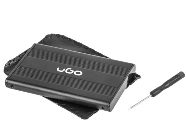 uGo Marapi S120, HDD/SSD-kabinett, 2.5, Serial ATA II, USB-tilkobling, Sort