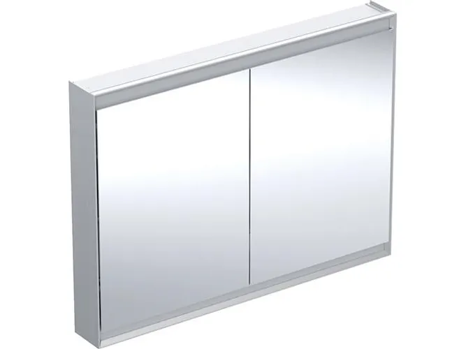 Spejlskab ONE 2 låg 90x120x15 aluminium