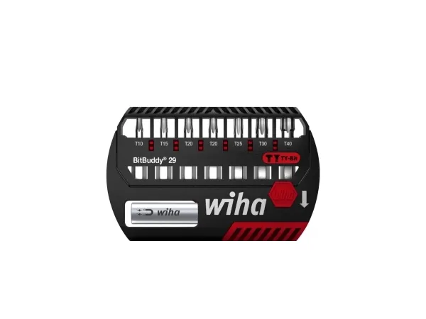 Wiha 42136, 8 stykker, Torx, T10, T15, T20, T25, T30, T40, 1/4 C6.3, 29 mm, 130 g