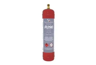 Tecnosystemi R290, 1 l, 370 g - Kulbrinte, ODP 0, GWP 3, Engangsflaske