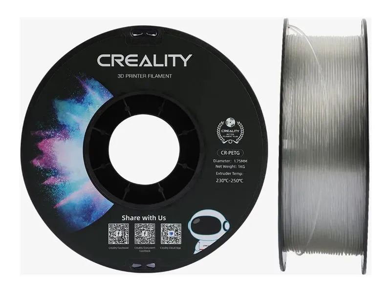 Creality3D - Gjennomsiktig - 1 kg - boks - CR-PETG filament (3D)