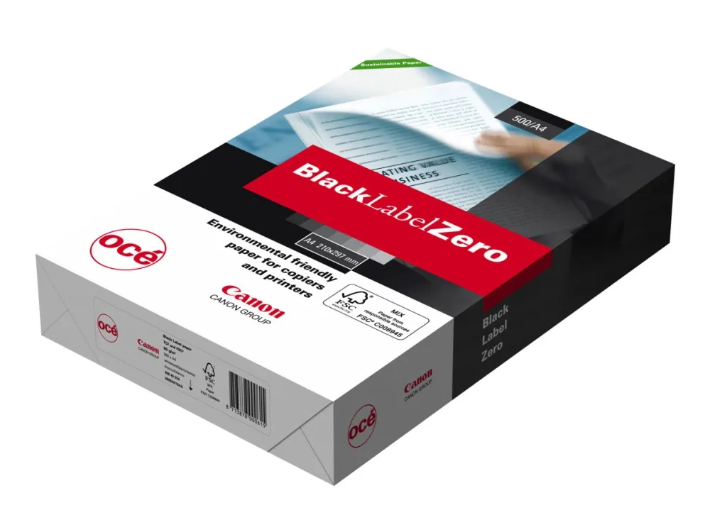 Canon Production Printing Black Label Zero WOP211 - 107 mikroner - sterkt hvitt - A3 (297 x 420 mm) - 80 g/m² - 500 ark vanlig papir