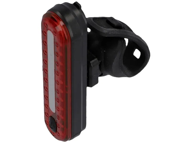 FISCHER sykkel baklys LED (RGB), batteridrevet, svart