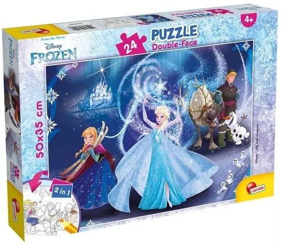 Lisciani Dobbeltsidig puslespill Plus 24 Frozen 2