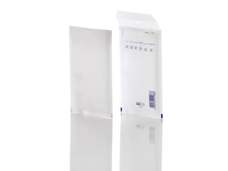 AirPro - Postpose - størrelse W2 - 115 x 215 mm - åpen ende - selvklebende - bobleplast - vannbestandig - hvit - pakke av 200