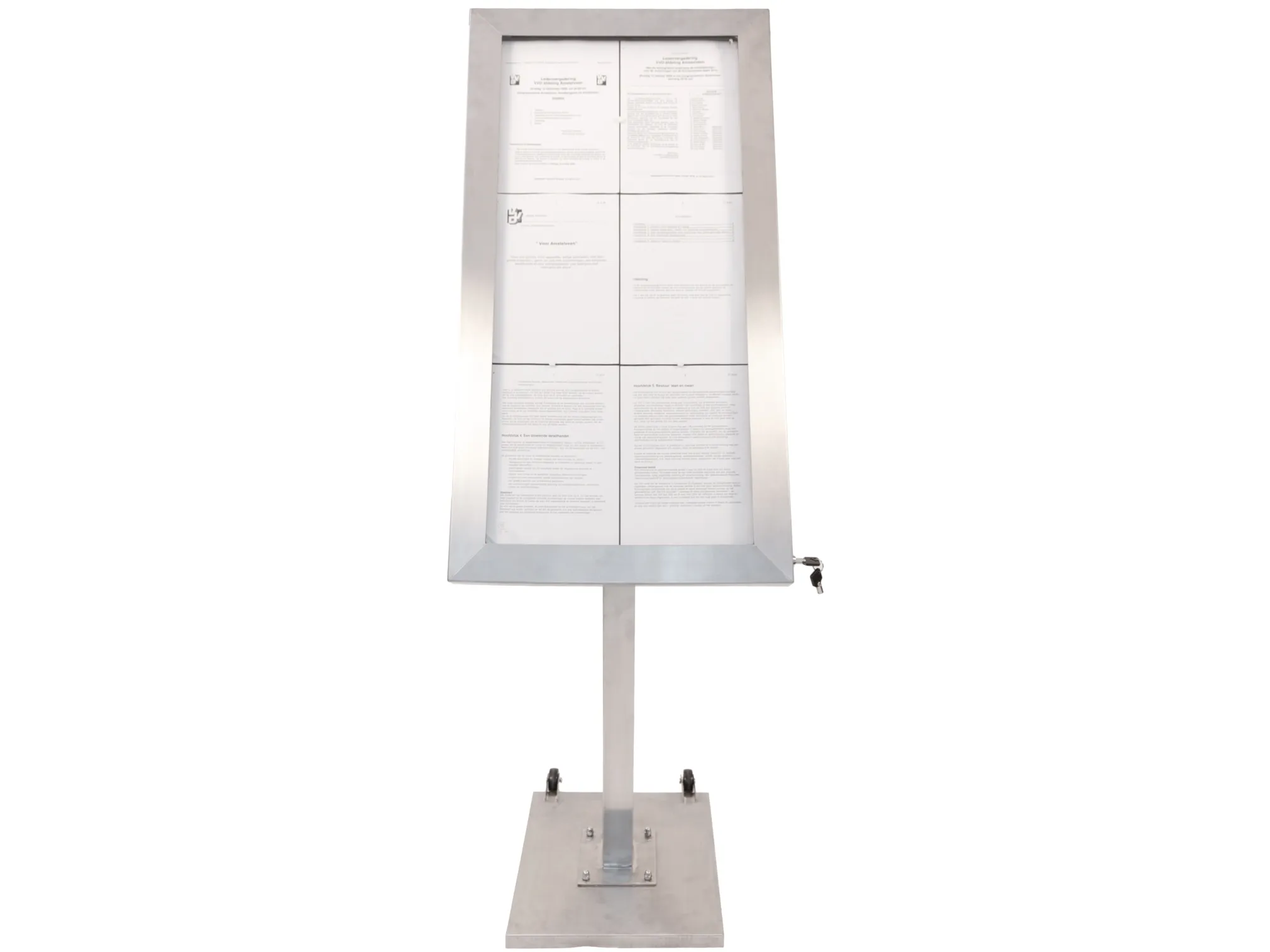 Securit® 6xA4 STAINLESS STEEL informationsdisplay
