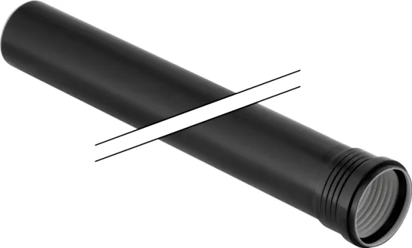 50 x 2000 mm Rør med 1 muffe Silent PP Geberit
