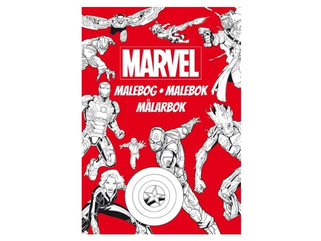 Marvel - malebok | Språk: Dansk