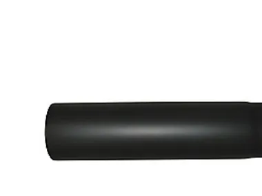 180 mm Metalbestos Sorte røgrør længde 500 mm x 2 mm