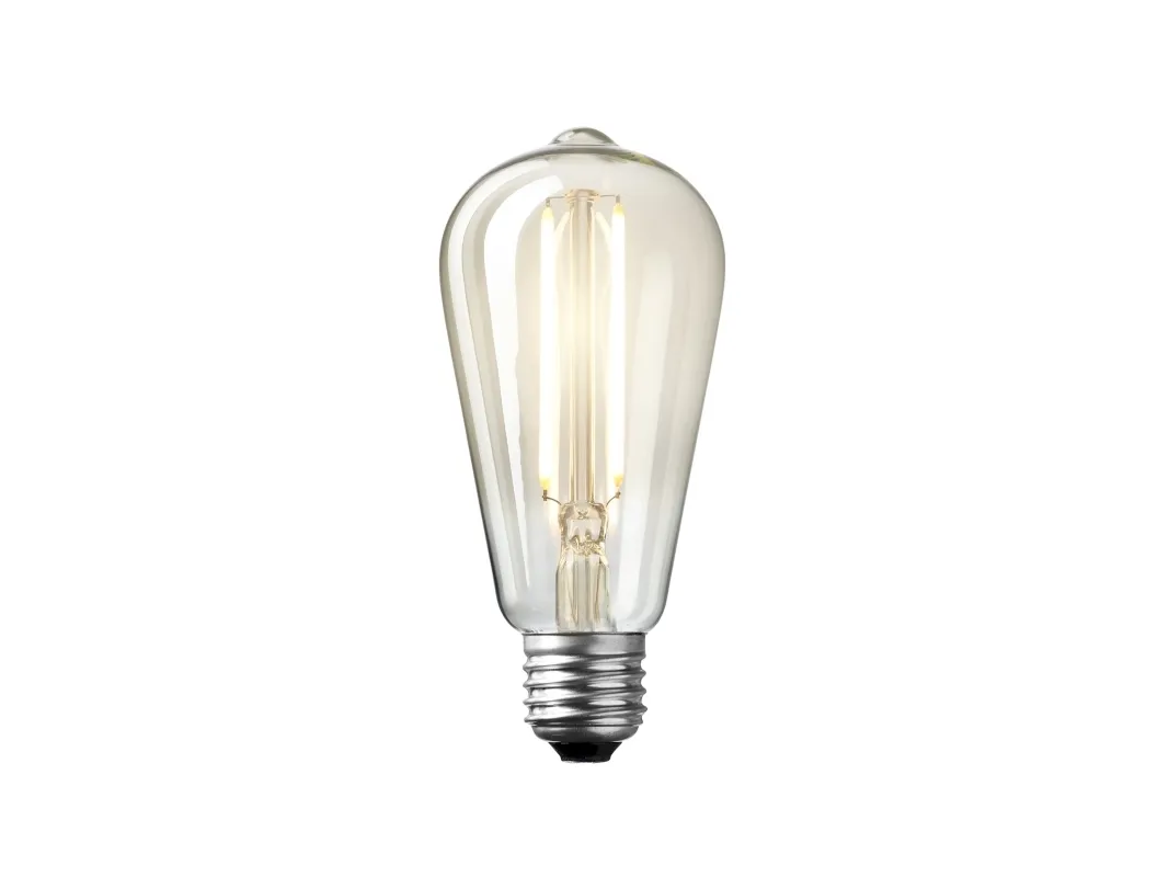 Dekorativ LED-drop 2W drop deluxe Ø64 mørktonet glass