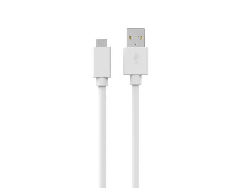 Sinox USB A til USB Micro kabel. 3m. Hvid