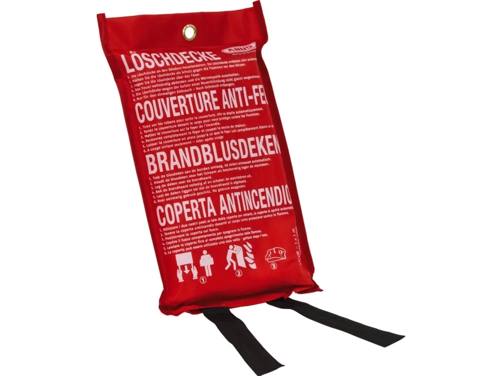 ABUS LD1118, 100 x 100 cm, Glassfiber, Rød, 1 stykker, DIN EN 1869:2001 by MPA Dresden, 950 g