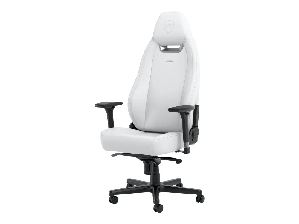 Noblechairs LEGEND - Spillestol - ergonomisk - armlener - T-formet - tipping - høyteknologisk kunstskinn, høyteknologisk vinyl - hvit