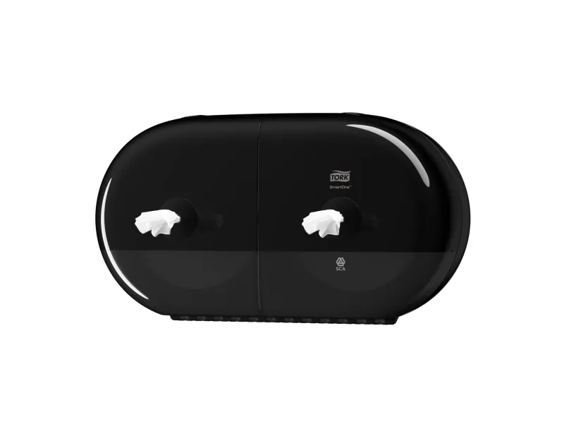 Dispenser Tork SmartOne® T9 Twin Mini Elevation, svart - for toalettpapir