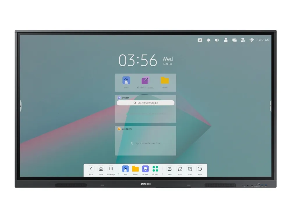 Samsung Interactive Display WA75C - 75 Diagonalklasse WAC Series LED-bakgrunnsbelyst LCD-skjerm - utdanning / næringsliv - med pekeskjerm (multiberørings) - Android - 4K UHD (2160p) 3840 x 2160