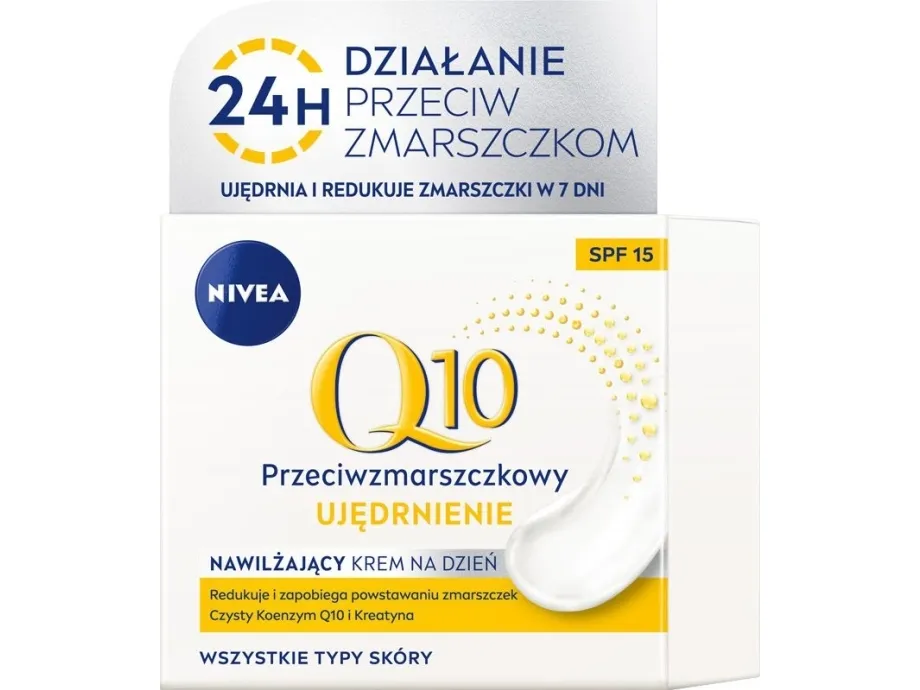 Nivea Q10 Firming Antiwrinkle Moisturizing Day Cream Spf 15 24hour Antiwrinkle Action