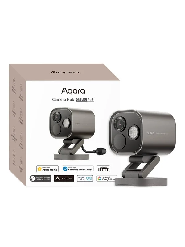 Aqara Camera Hub G5 Pro, PoE, Skyggegrå