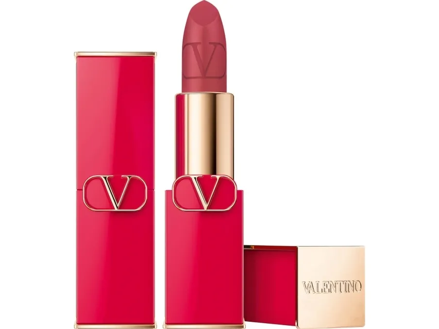 Valentino Rosso Matte Cream Lipstick 110r Refillable 35 Grams