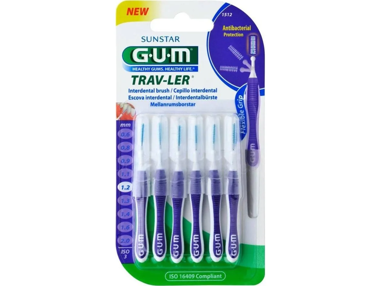 Sunstar GUM D.GUM 1512/6 interdentalt 6 stk